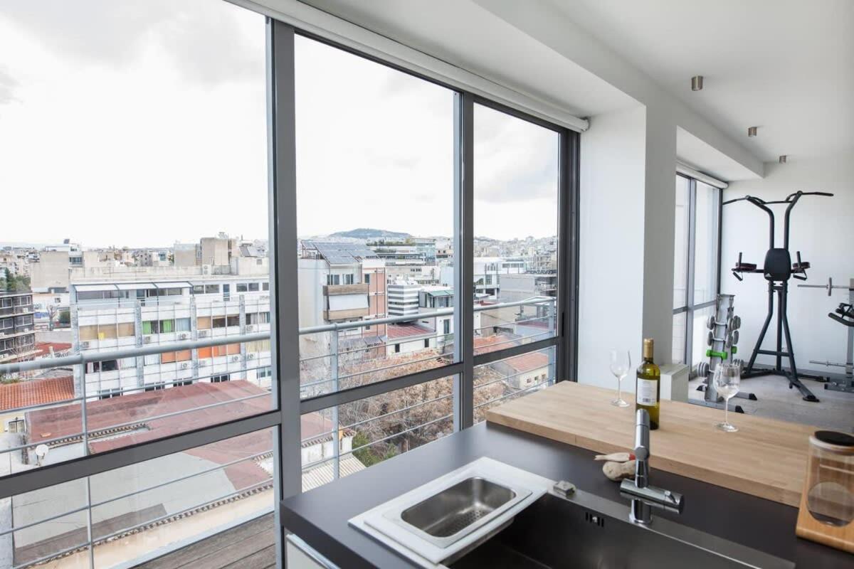 Апартаменты Penthouse With 360 View Of Athens And Private Gym Экстерьер фото